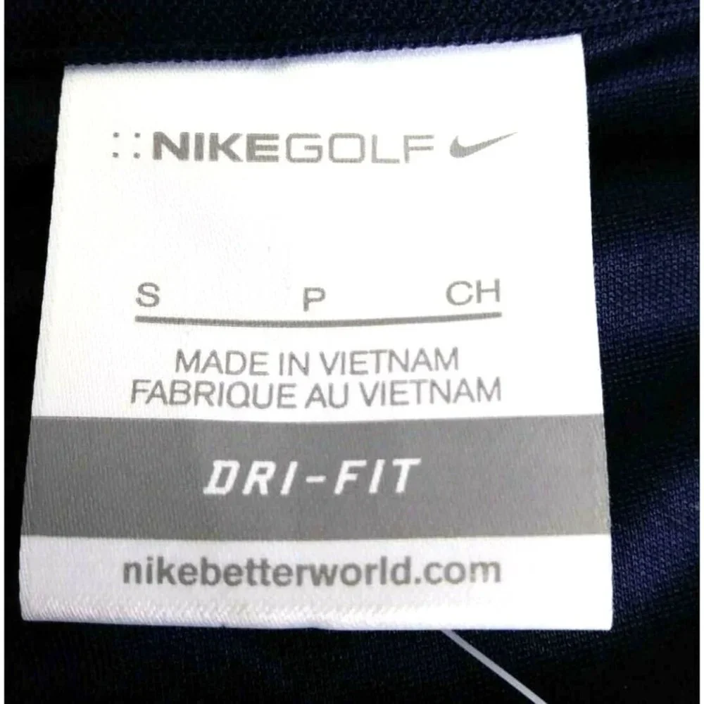 Nike Dri Fit Women Golf Shirt V Neck Collar Small Roche Blue Embroidered New - Picture 9 of 11